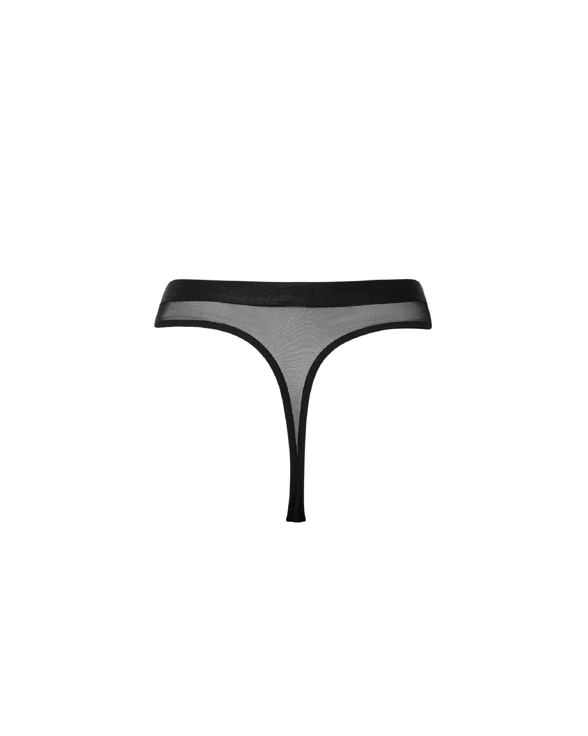 Trinity High-Waist Thong Black