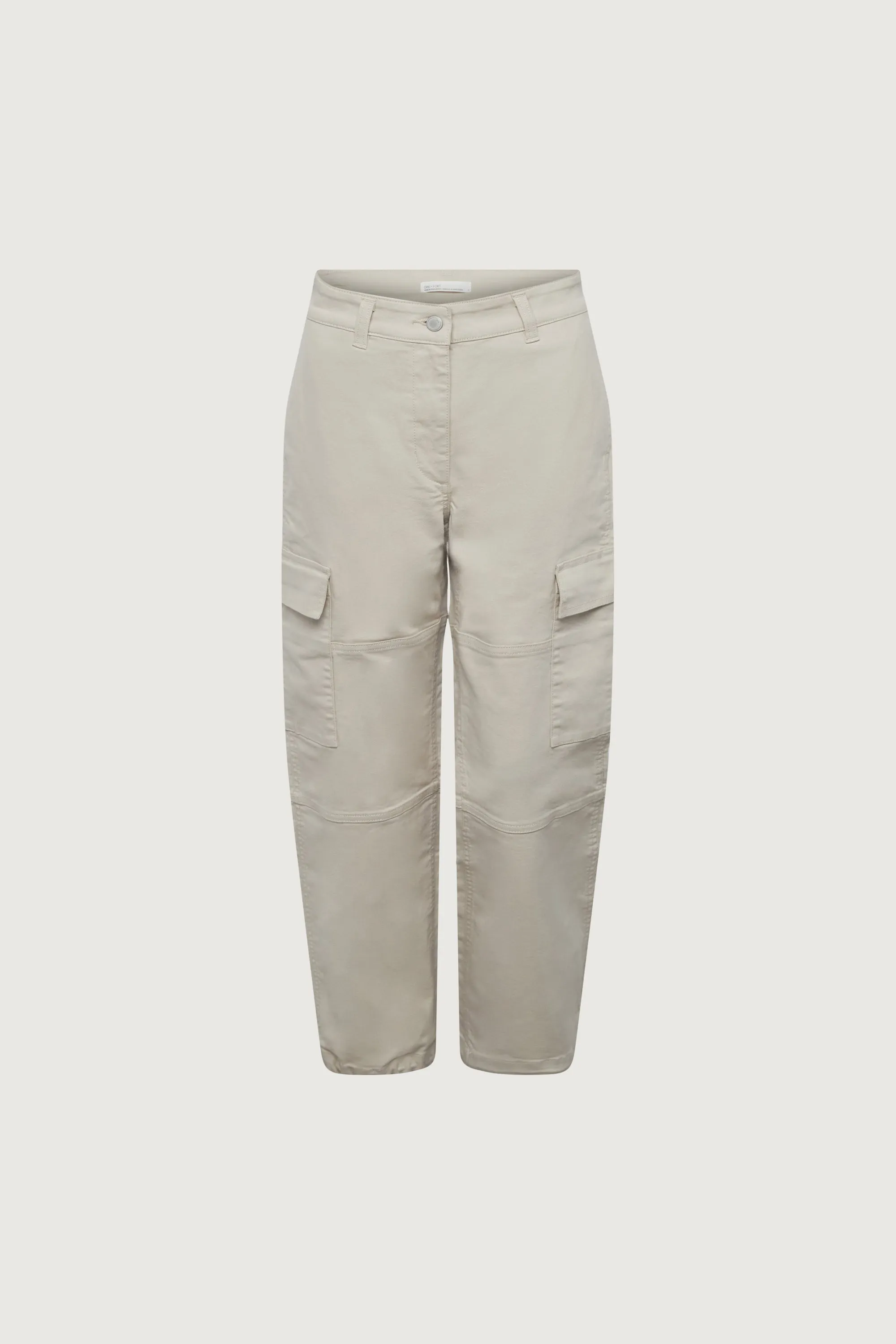 TWILL WIDE LEG CARGO PANT WITH SHOCK CORD