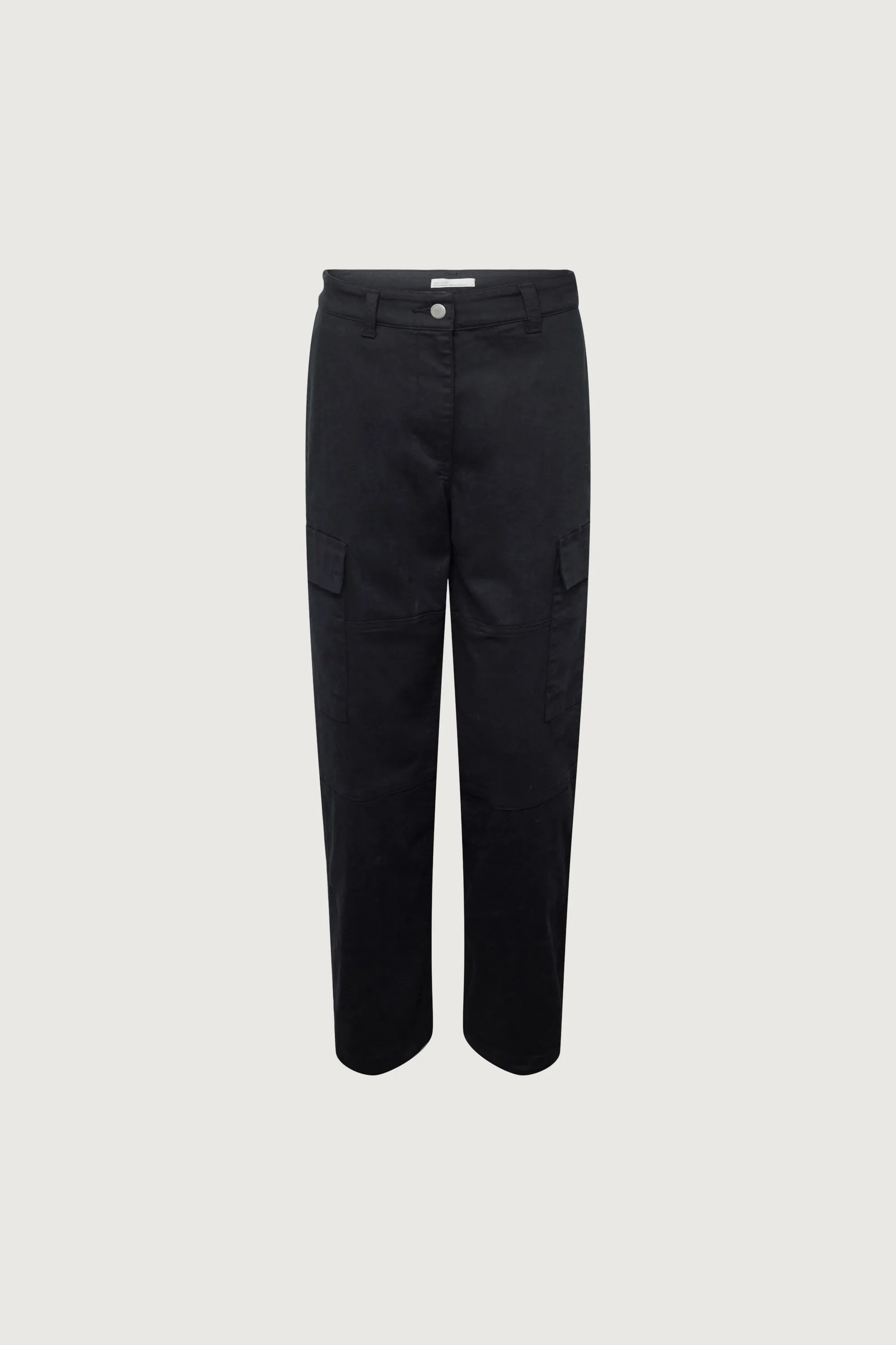 TWILL WIDE LEG CARGO PANT WITH SHOCK CORD