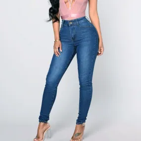 Ultra High Waist Stretch Skinny Jeans