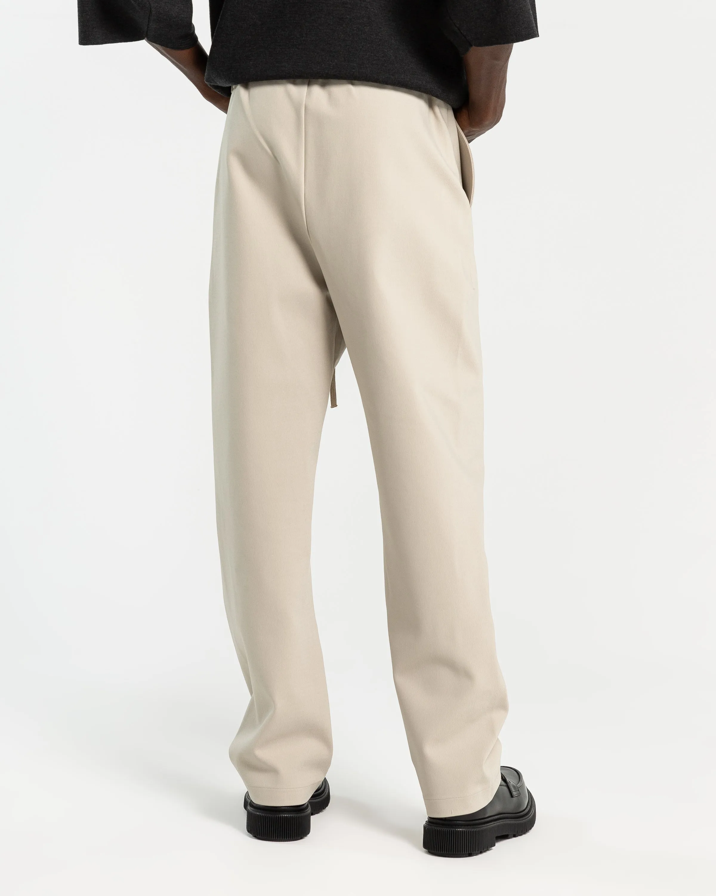 Viscose Tricot Relaxed Pant in Cement