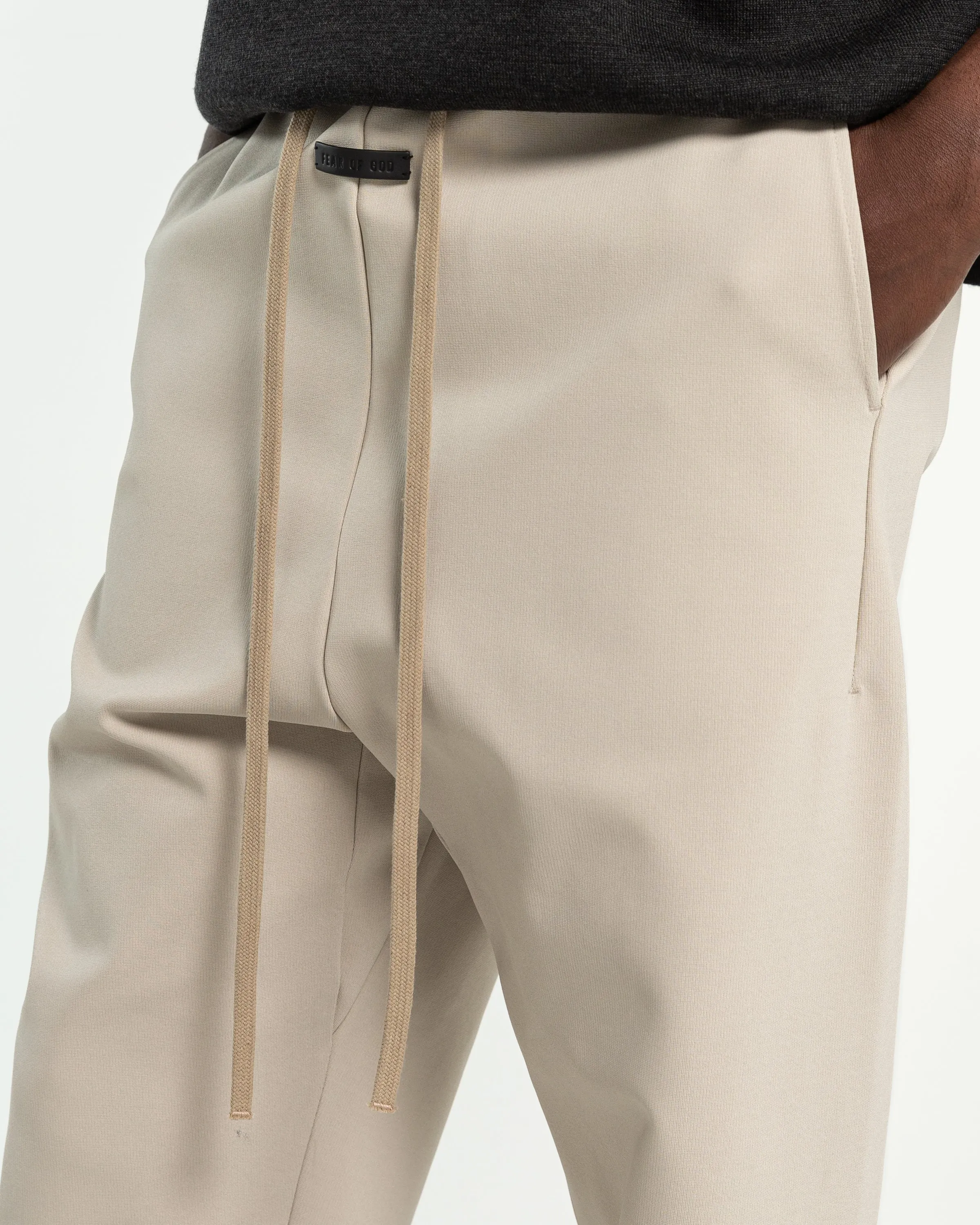 Viscose Tricot Relaxed Pant in Cement