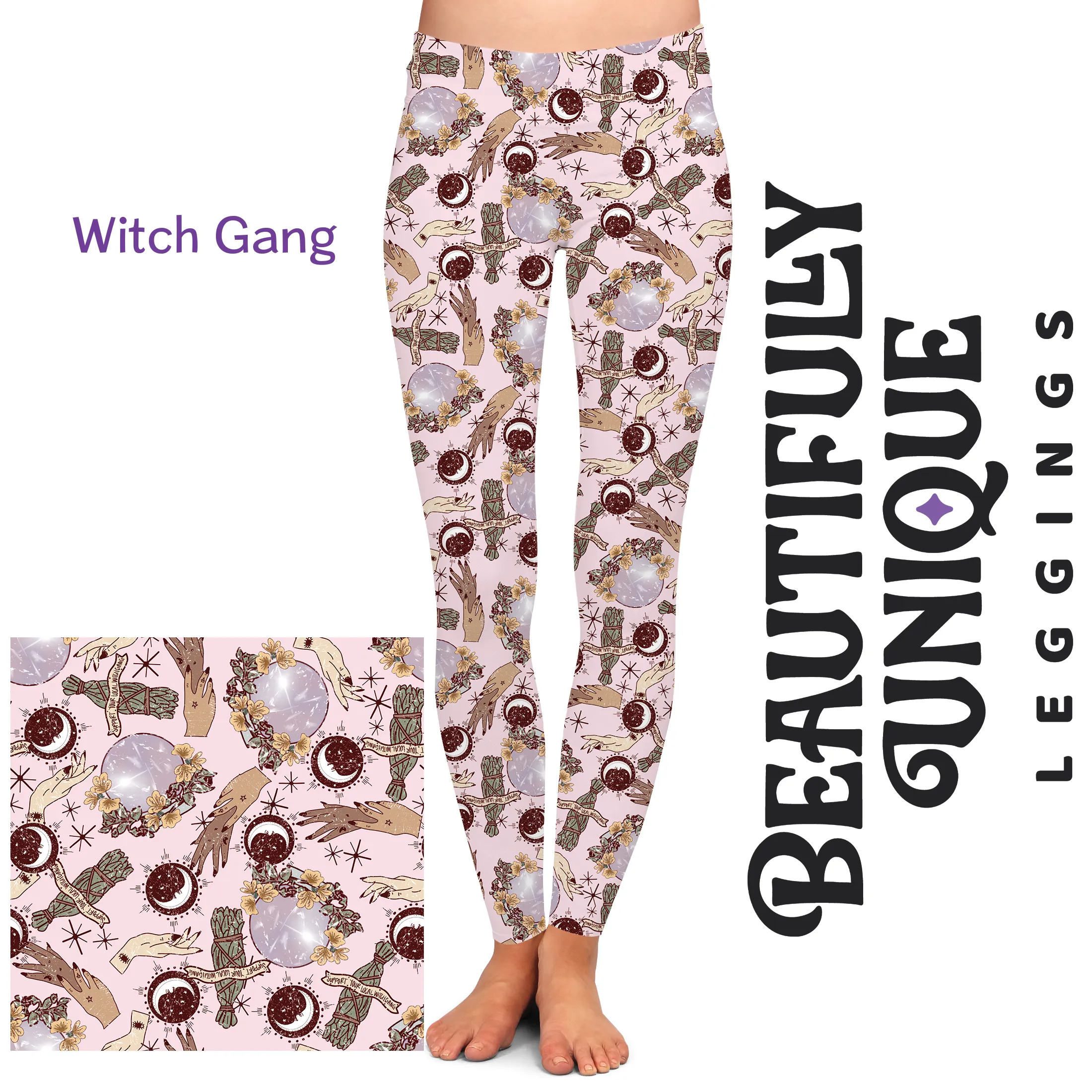 Witch Gang (Semi-Exclusive) - High-quality Handcrafted Vibrant Leggings