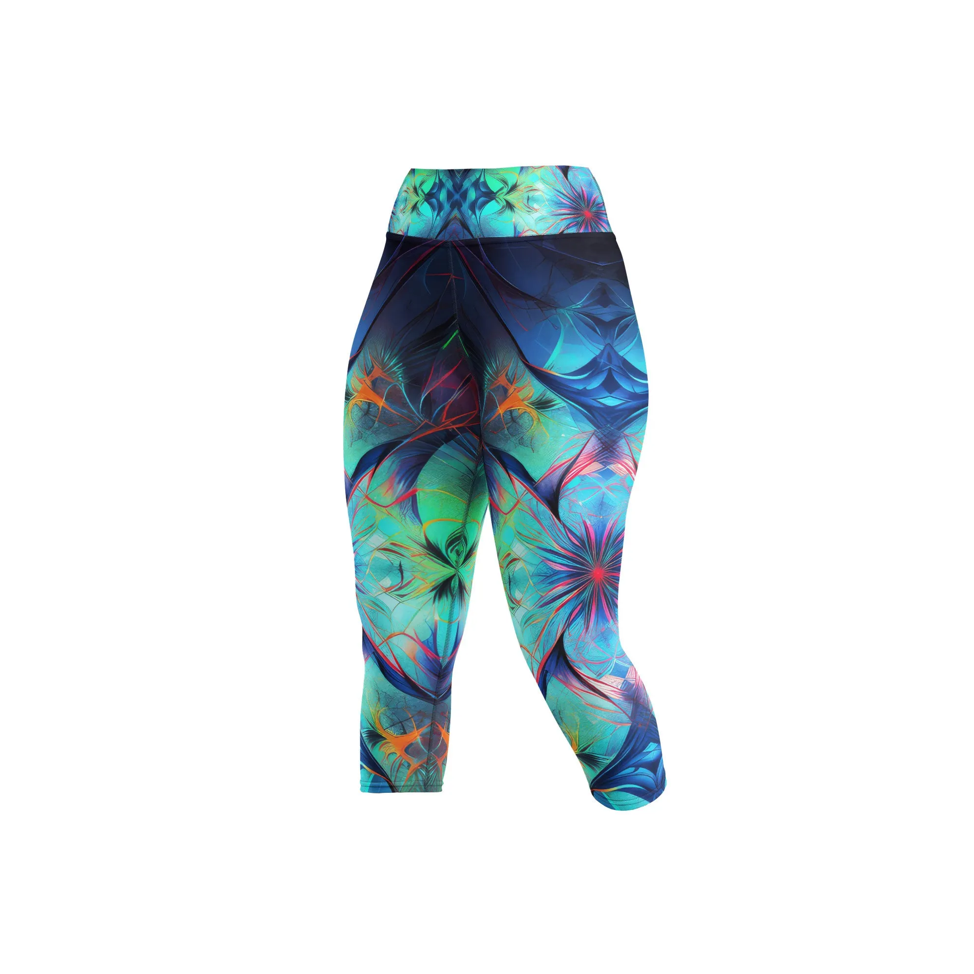 Yoga Capri Leggings Fractal Beauty