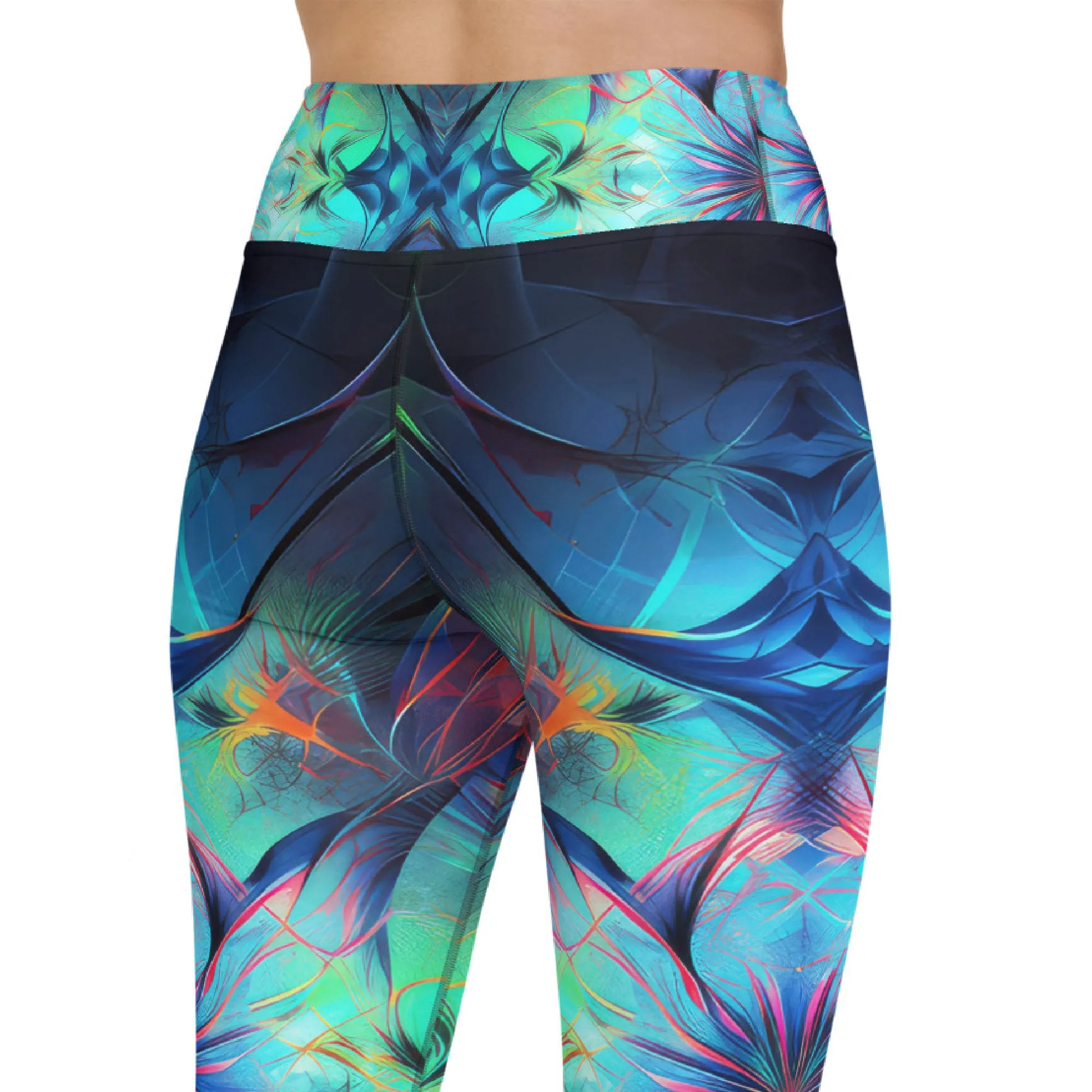 Yoga Capri Leggings Fractal Beauty