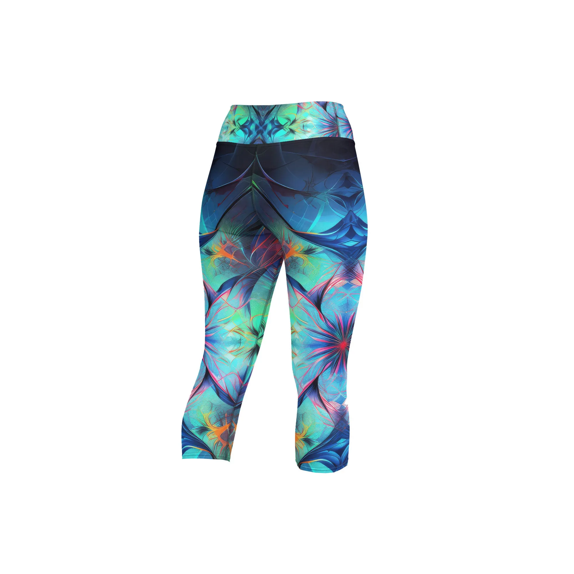 Yoga Capri Leggings Fractal Beauty